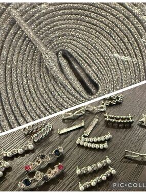 Shoelace and shoe charm set
